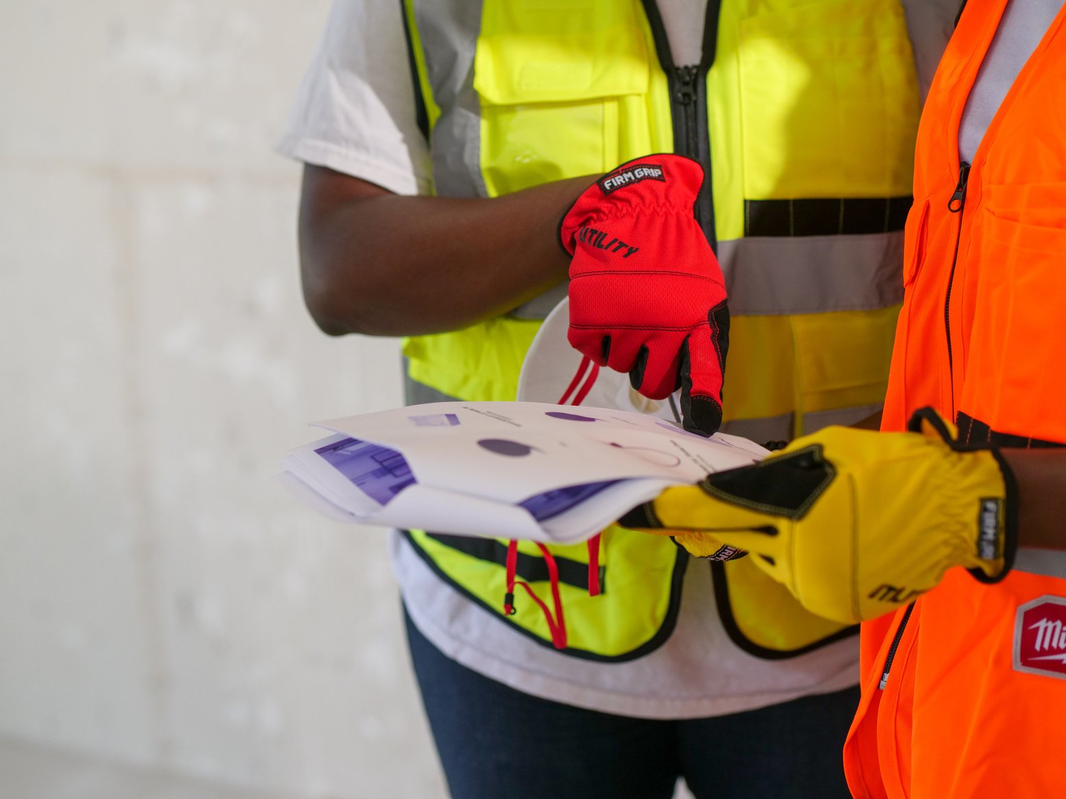 Person Pointing on Documents 