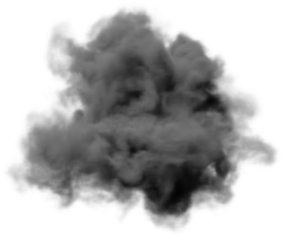 3D render black cloud